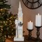 Northlight 20.25" LED Lighted White Wooden Church Christmas Decoration